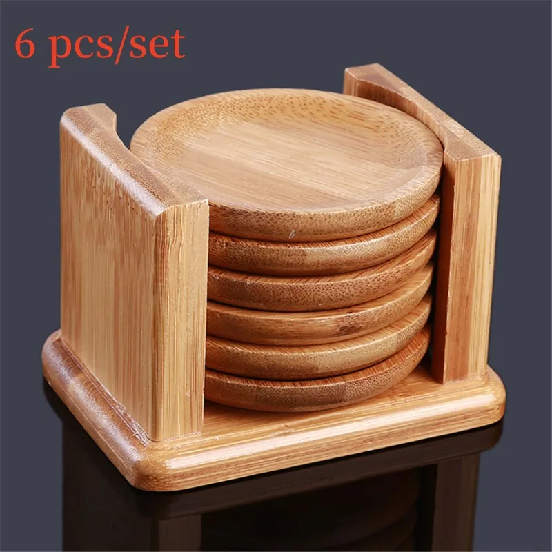 Marble Coaster Set - Dessous de verre en bambou de