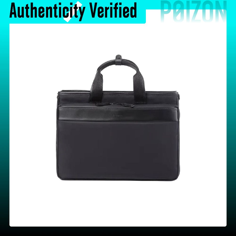 Leather Briefcase - Sacoche SAMSONITE en tissu et cuir