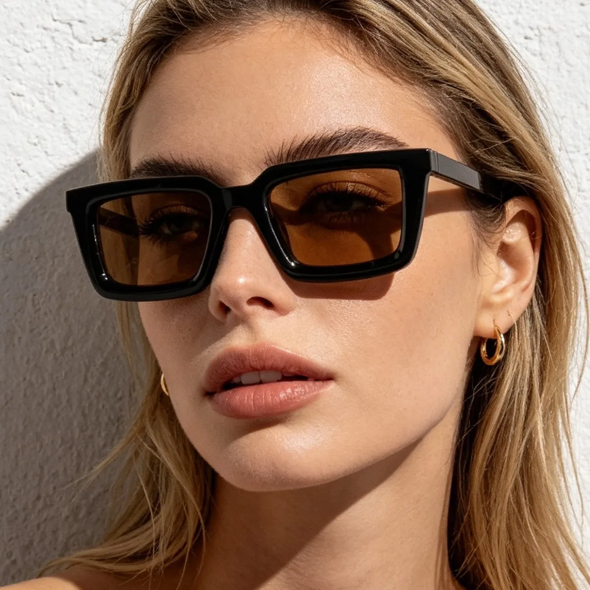 Designer Sunglasses - Nouvelles lunettes de soleil rectangulaires vintage