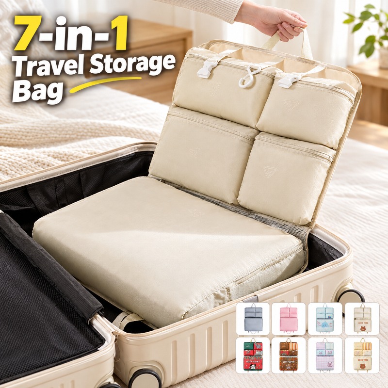 Travel Luggage Set - Sac de rangement de voyage 7-en-1,