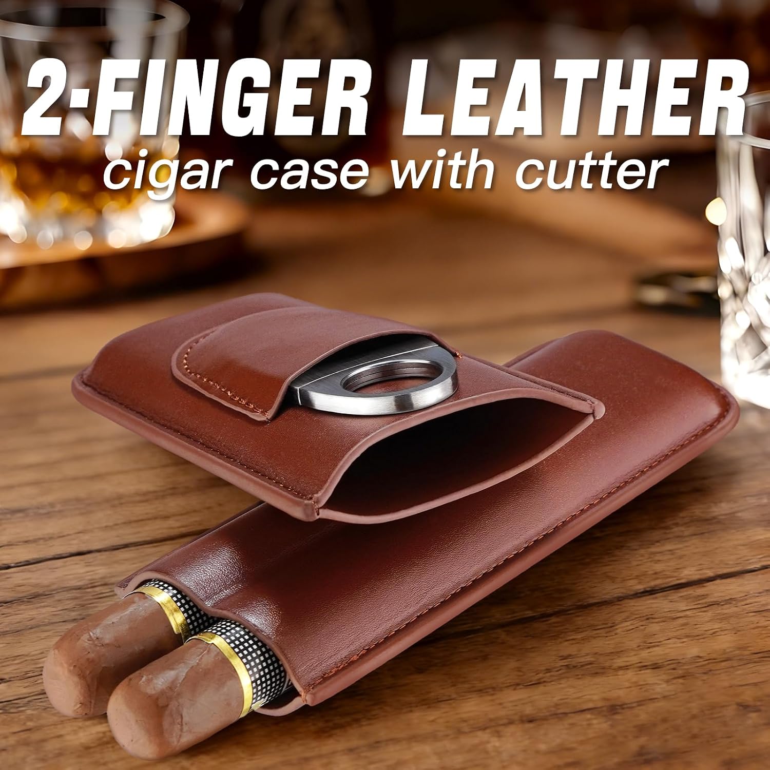 Étui à cigares en cuir portabl - Premium Cigar Case avis et prix