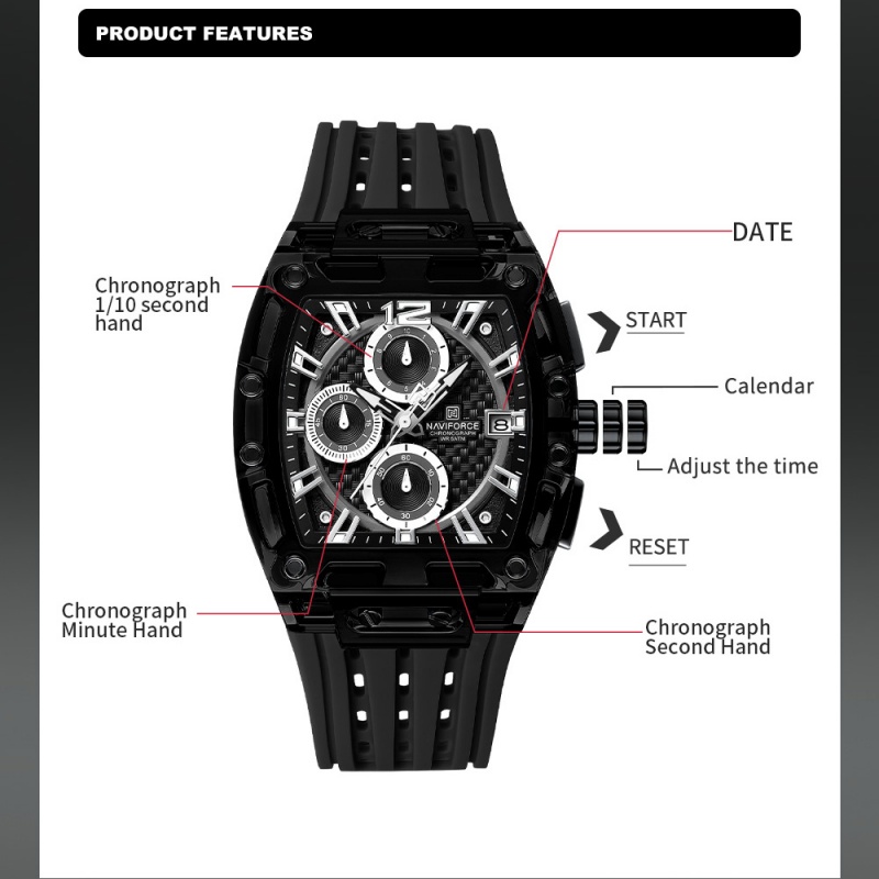 Montre pour homme NAVIFORCE, 5 - Luxury Watch Men avis et prix
