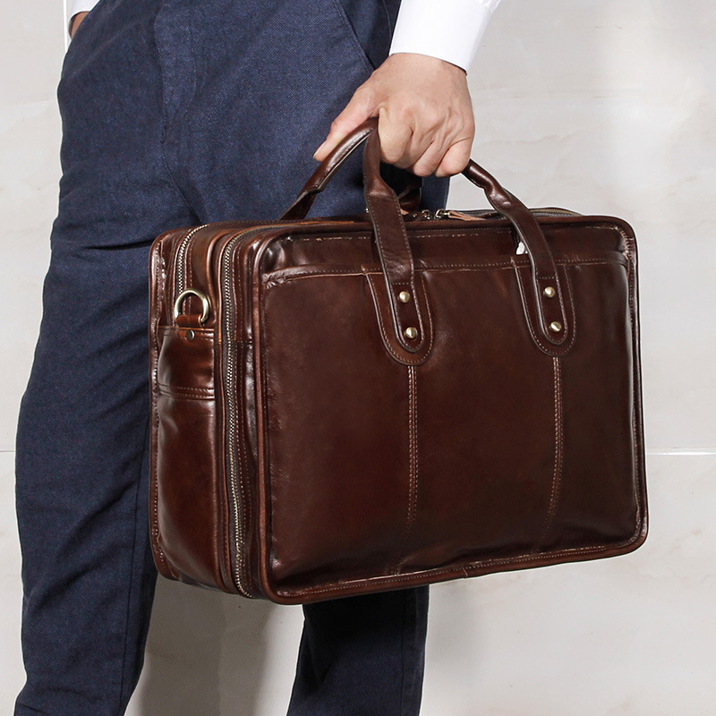 Porte-documents en cuir de vac - Leather Briefcase avis et prix
