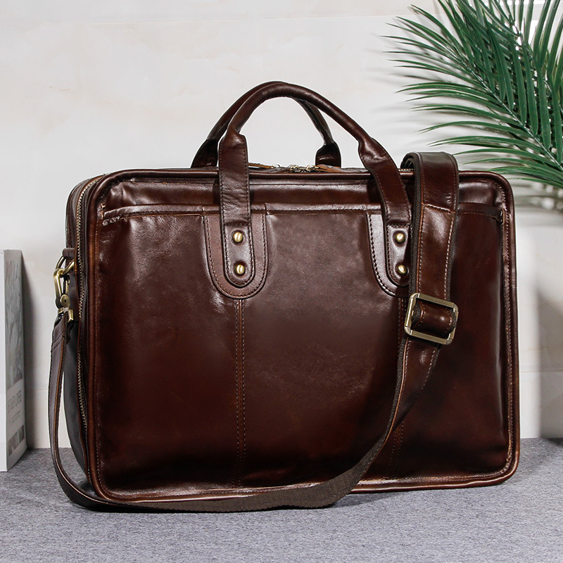 Porte-documents en cuir de vac - Leather Briefcase avis et prix