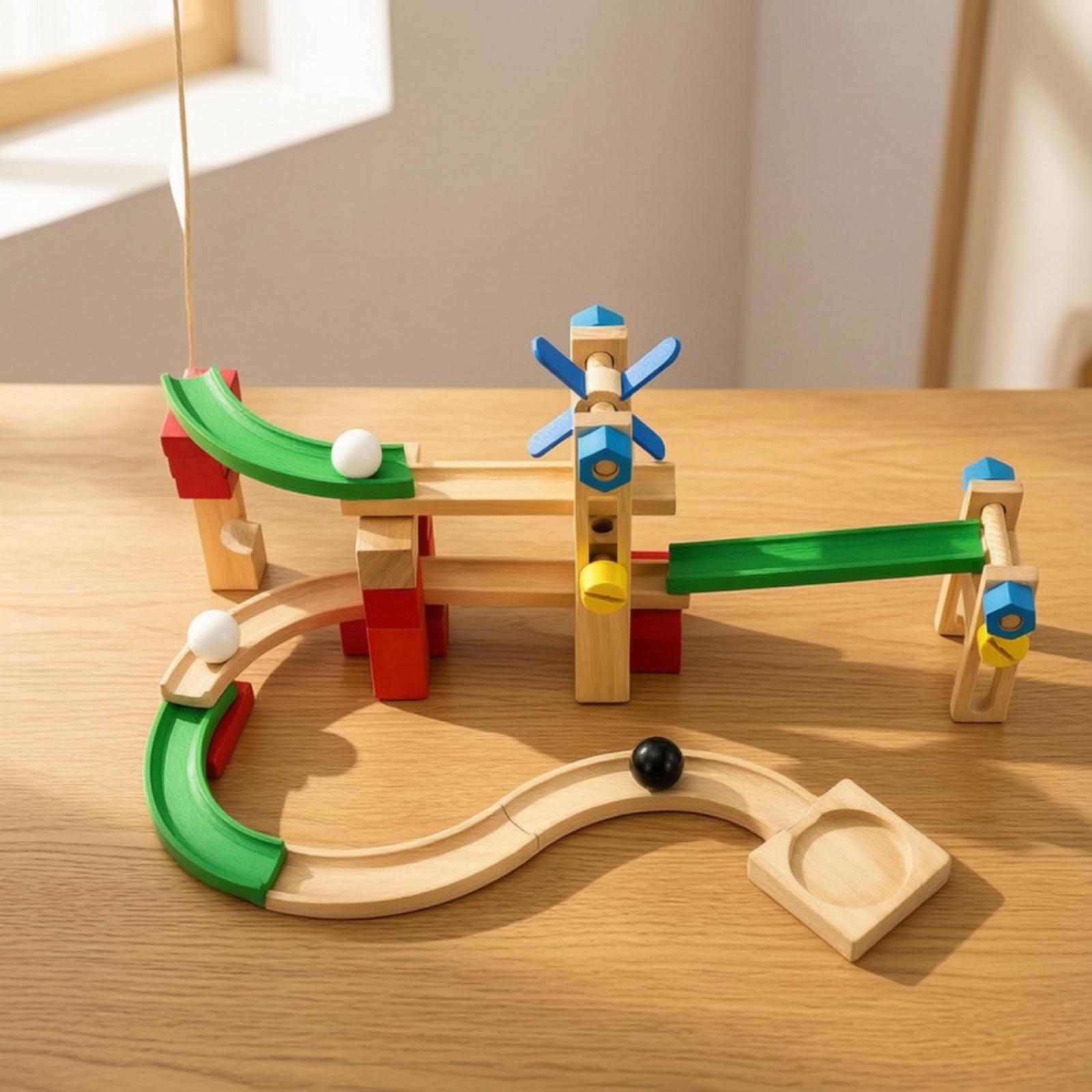 Piste de billes en bois pour e - Marble Coaster Set avis et prix